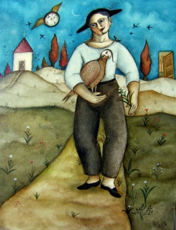 farmer brown
350 x 450 mm tempera on canvas    -   SOLD
