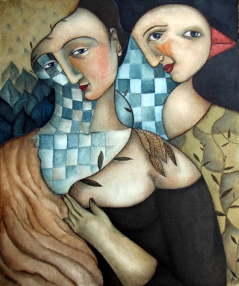 two more
510 x 610 mm tempera on canvas   -    SOLD
