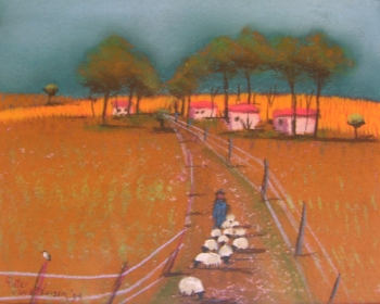 skapies - Pieter van der Westhuizen
300 x 240 mm - pastel on paper - signed 1994   SOLD
