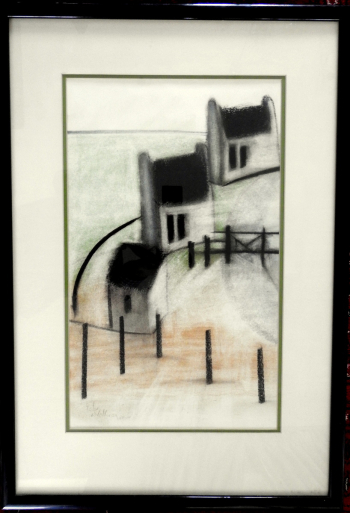 three white houses - Pieter van der westhuizen
480 x 290 mm (excluding frame) - pastel on paper - framed
