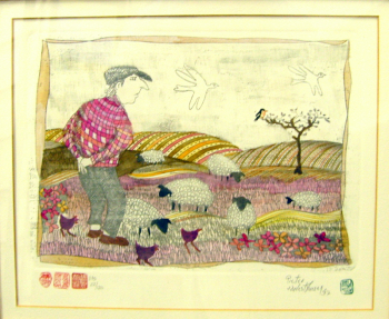 henk ons profeet  - Pieter van der Westhuizen
290 x 210 mm - etching - framed   SOLD

