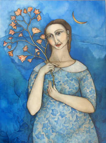 blue by you - Hannetjie de Clercq
1200 x 900 (excluding frame) - oil on canvas - not framed
