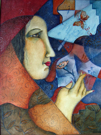 winner
355 x 457 mm tempera on canvas   -    SOLD
