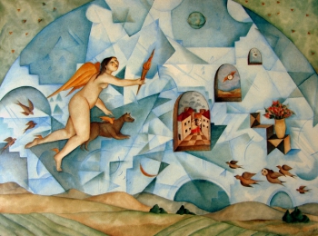 flying high
1200 x 900 mm     tempera on canvas  SOLD
