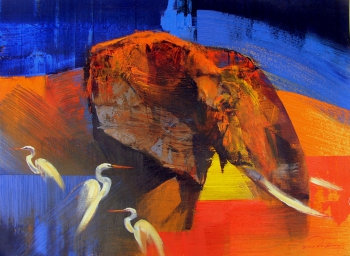 african giant
1000 x 750 mm  acrylic on canvas  -  SOLD 

