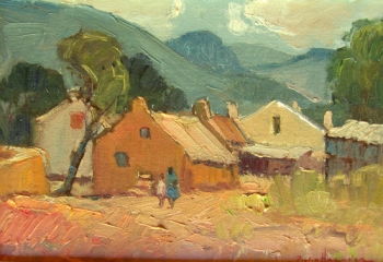 plaashuise - Piet van Heerden
280 x 200 mm oil  SOLD
