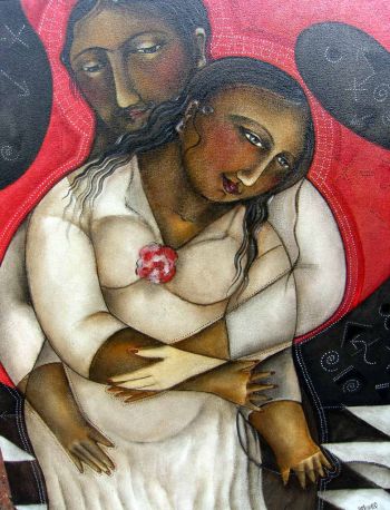 lovers
609 x 762 mm tempera on canvas    -   SOLD
