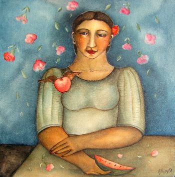 flower power
400 x 400 mm tempera on canvas   -   SOLD
