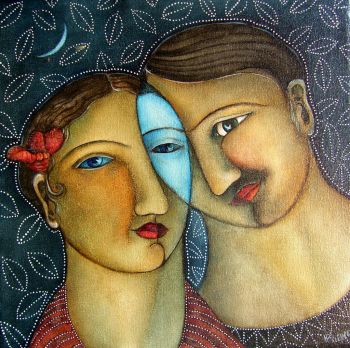 me and you    
400 x 400 mm tempera on canvas     -    SOLD

