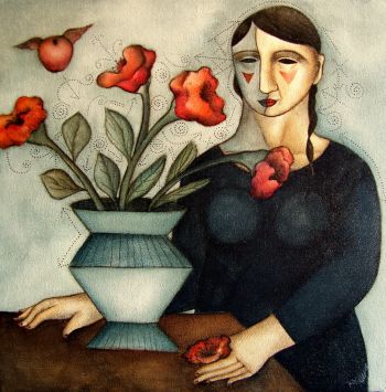 beautiful     
500 x 500 mm tempera on canvas      -     SOLD
