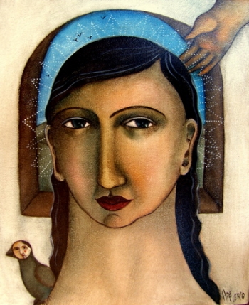 crowned
230 x 305 mm tempera on canvas    -    SOLD
